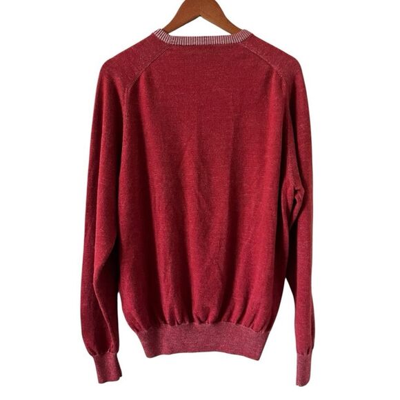 Peter Millar Rich Red Crewneck Sweater - Picture 3 of 6